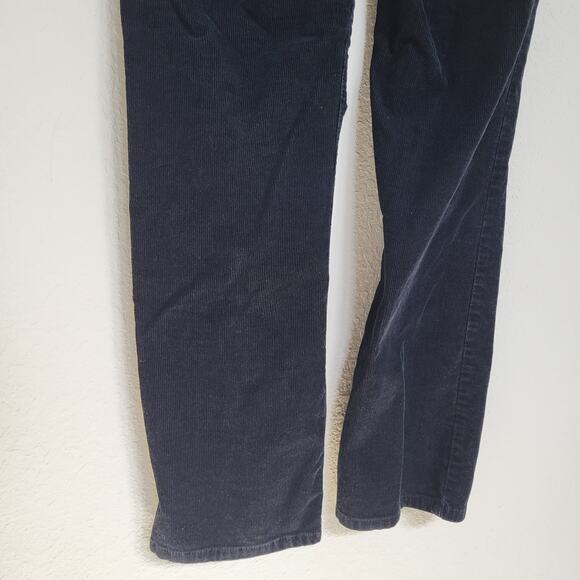 St Johns Bay Black Corduroy Pants Straight Leg Women Size 4 Fall Winter Casual - Picture 10 of 10